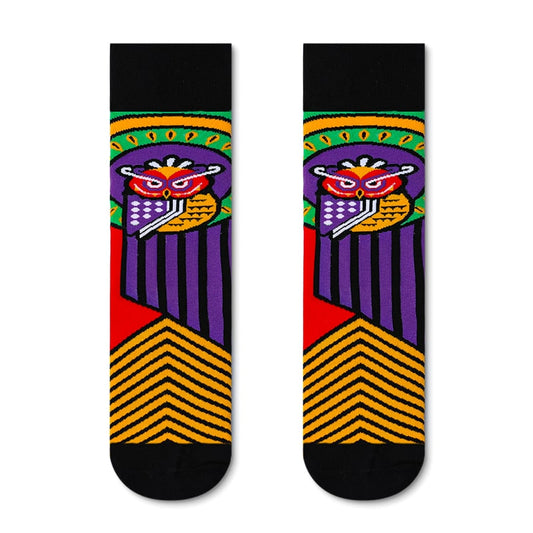 Owl Ethnic Sock - TheSockWave