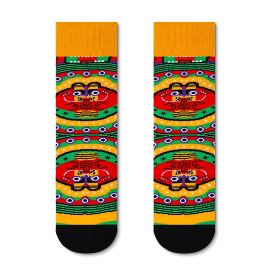 Red Prawn Festival Sock - TheSockWave