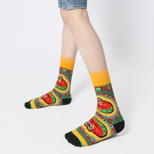 Red Prawn Festival Sock - TheSockWave