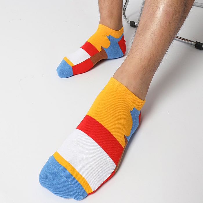 Warm Hue Combination Sock - TheSockWave