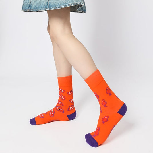 Whimsical Aliens Sock - TheSockWave
