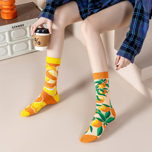 Fresh Orange Socks