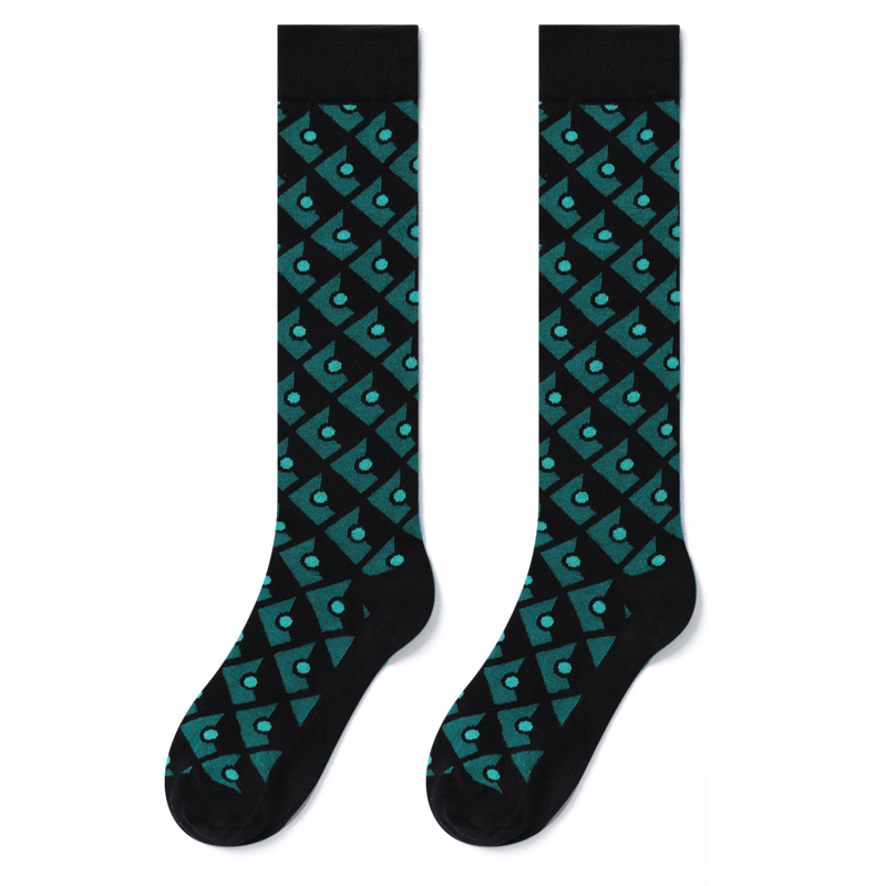 Black Green Illusion Sock - TheSockWave