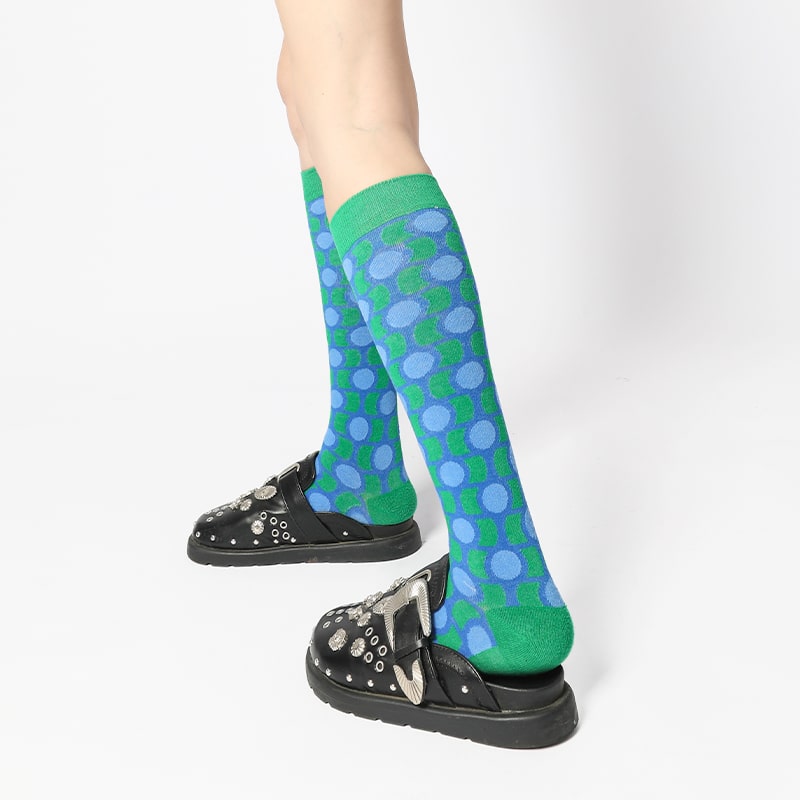 Emerald Dot Sock - TheSockWave