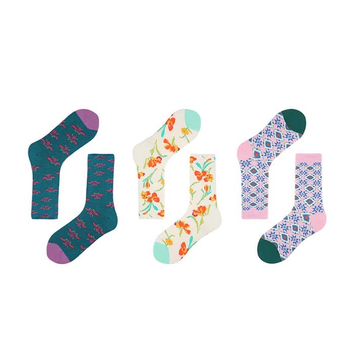 Floral Nectar Socks Set - TheSockWave