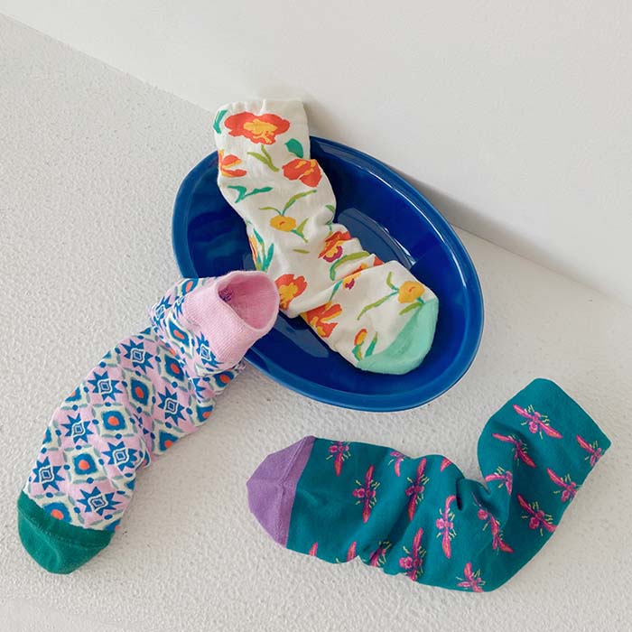 Floral Nectar Socks Set - TheSockWave