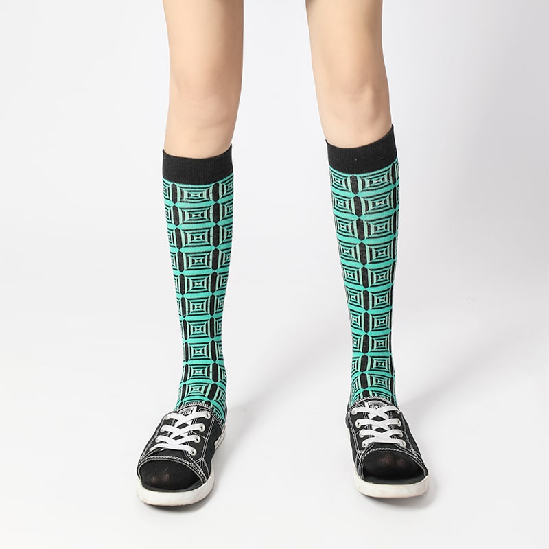 Green Plaid Sock - TheSockWave