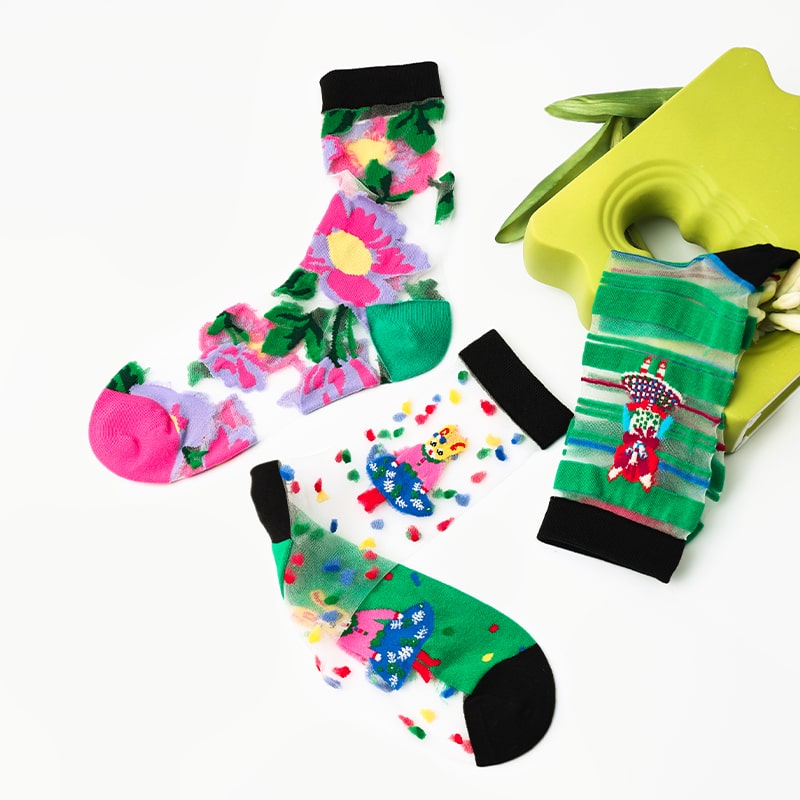 Whimsical Spring Stockings Set - TheSockWave